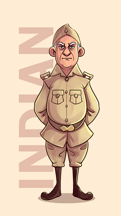 INDiAN character design graphic design