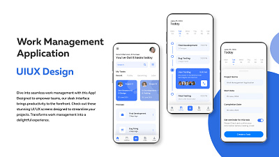 My First Shot - Work Management Application adobe android app branding dribbble feedback figma graphic design graphics illustration illustrator inspiration lets connect logo photoshop typography ui ux vector work management