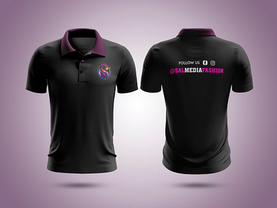 Sal Media Fashion Polo T-Shirt Branding 3d branding design graphic design illustration logo mockup ui ux vector
