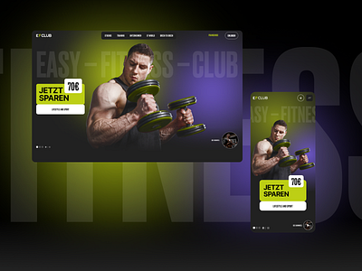 Website for the German network of Fitness Studios agency exersice fitess gym shop sport ui ux webdesign website wireframe