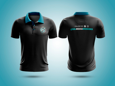 Sal Media Weddings Polo T-Shirt Branding 3d branding design graphic design illustration logo mockup ui ux vector