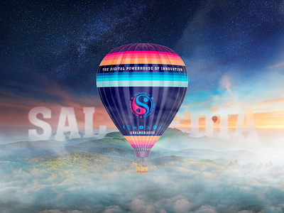 Hot Air Baloon Branding - Sal Media 3d branding design graphic design illustration logo mockup ui ux vector