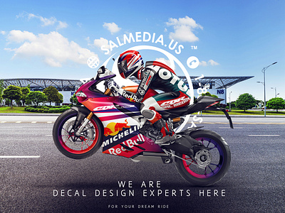 Sports Bike Decals Design & Branding 3d branding design graphic design illustration logo mockup ui ux vector