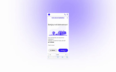 Fast Quote: Conversational Journey animation design interaction interface mobile prototype ui ux