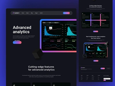 Data Analyzer Saas website analytics saas saas app saas management saas product saas tool saas ui design saas web saas website ui web design website design