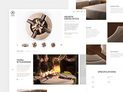 Vatra - product page ecommerce design e commerce redesign shop ui ux webdesign website