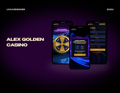 Alex Golden casino branding casino casino website gambling graphic design logo online casino sports betting ui