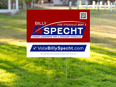 Billy Specht Political Campaign Logo & Print Assets