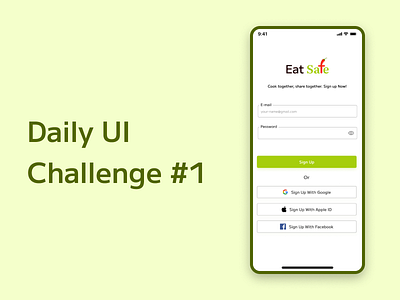 Daily UI Challange #1 branding graphic design ui