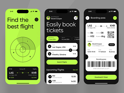 Travel Mobile App - SkyJourney - UI Exploration branding clean design flights app ios mobile travel ui user interface ux