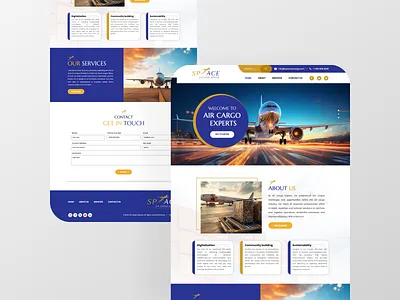 Air Cargo Company Website design ui ui design ux ux design web desing website design