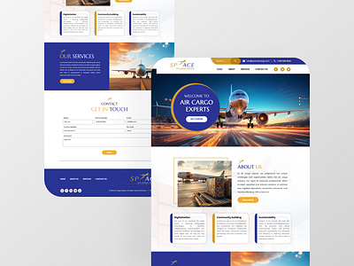 Air Cargo Company Website design ui ui design ux ux design web desing website design