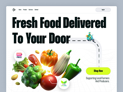 Sprout- Organic food website agriculture website clean design eco friendly ecommerce eshop farming food food delivery food website fresh home page landing page online shop online store organic ui ux webdesign website