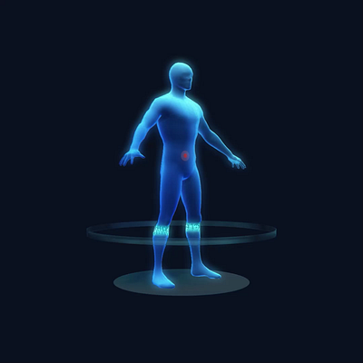 Human Body Scan 3d body bone future hologram human medical medicine mri pain scan skin splinetool threejs xray