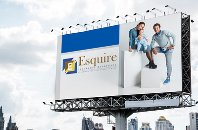 Branding - Esquire Insurance Brokerage 3d branding design graphic design illustration logo mockup ui ux vector