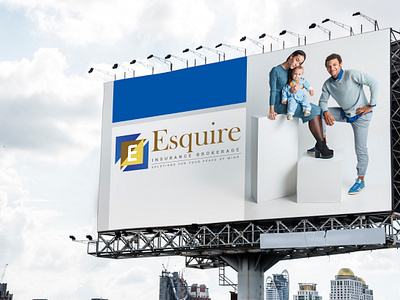 Branding - Esquire Insurance Brokerage 3d branding design graphic design illustration logo mockup ui ux vector