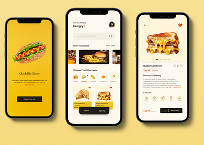 Restaurant App Design app design branding foodapp graphic design ui uiux