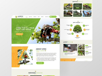 Green Garden Website Design ui ui design ux design website design