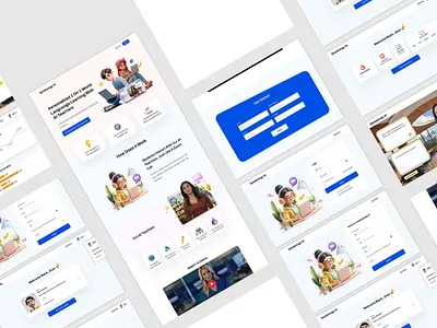 AI 3D landing Page UI design ai ui ui design ux design website design
