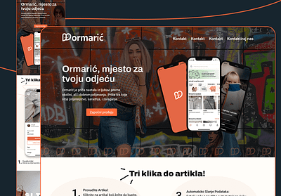 Redesign - Ormarić Landing Page figma redesign