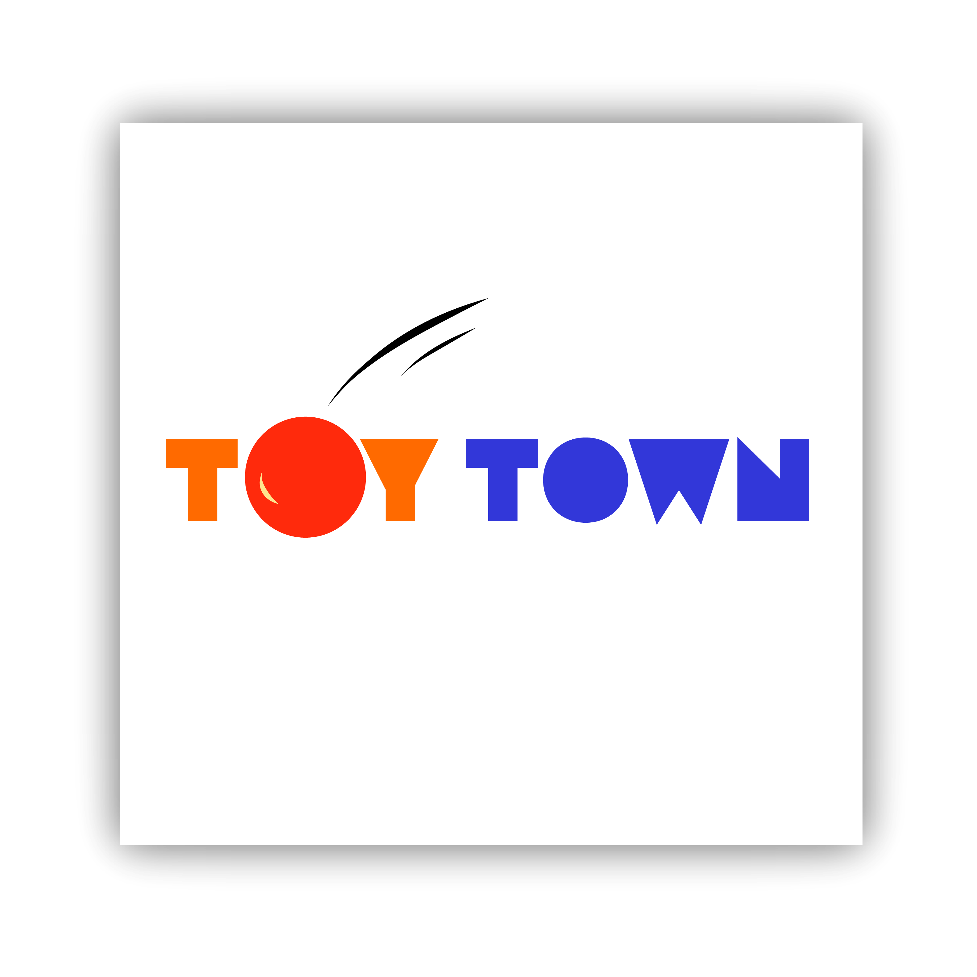 Mockup Logo for Toy Town branding logo typography