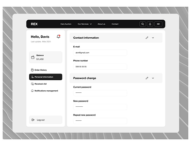Admin panel management admin panel design desktop finance menu settings ui ux web web design