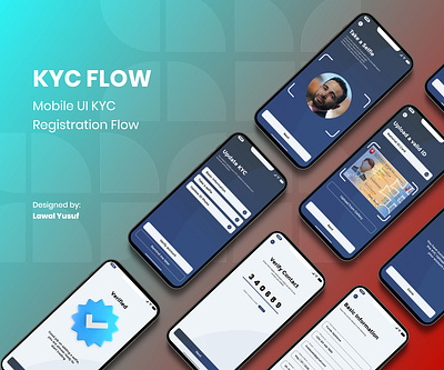 KYC Registration Flow fintech kyc flow mobile screen security ui