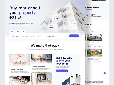 HouseHub Real Estate Website home landing page landing page design logo orbixstudioweb product design property property landing page property website property website design real estate landing page real estate website real estate website design sell ui ux web design web design for real estate website website design