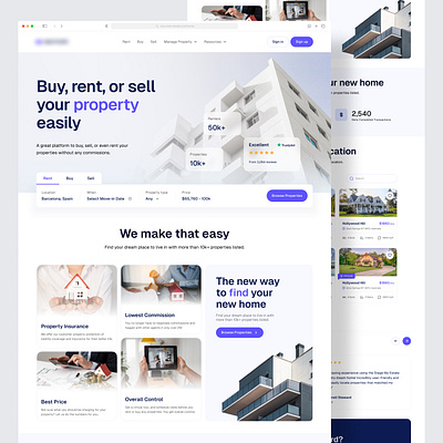 HouseHub: Easy Solution For The Real Estate | Orbix Studio buy home icon landingpage logo orbixstudioweb property realestate rent sell ui ux