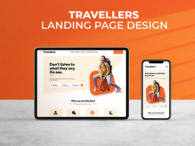 Travellers Landing Page adventure creativedesign designinspiration landing page landing page design landingpage travel landing page travelagency traveldesign travellandingpage travelui travelwebsite ui uiuxdesign userinterface ux webdesign webdevelopment websitedesign