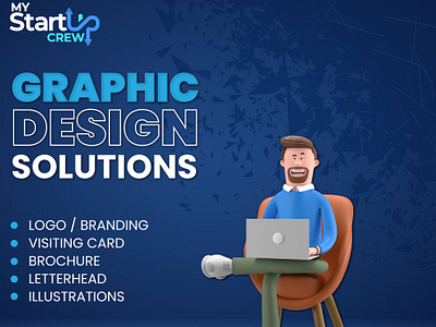 Explore Graphic Design Solutions by My Startup Crew! branding brochure design graphic design illustration letterhead logo typography ui ux vector web design