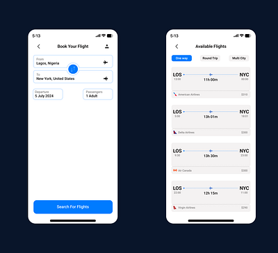 🎨 flight flight bookings ui design