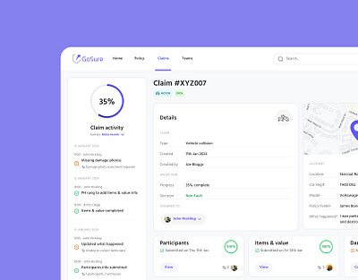 Claims management dashboard branding concept design dashboard dashboard design dashboard ui saas scalable design ui ui design ux ux design