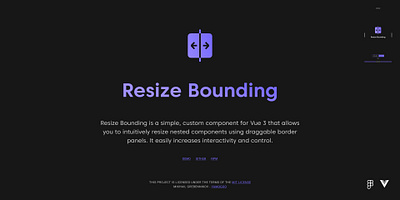 Vue3 Resize Bounding bounding box container figma package plugin resizer ui design vue3