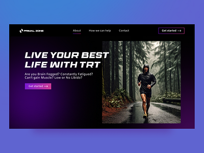 Sport site dark theme deporte landing page sitio web sport uxui website