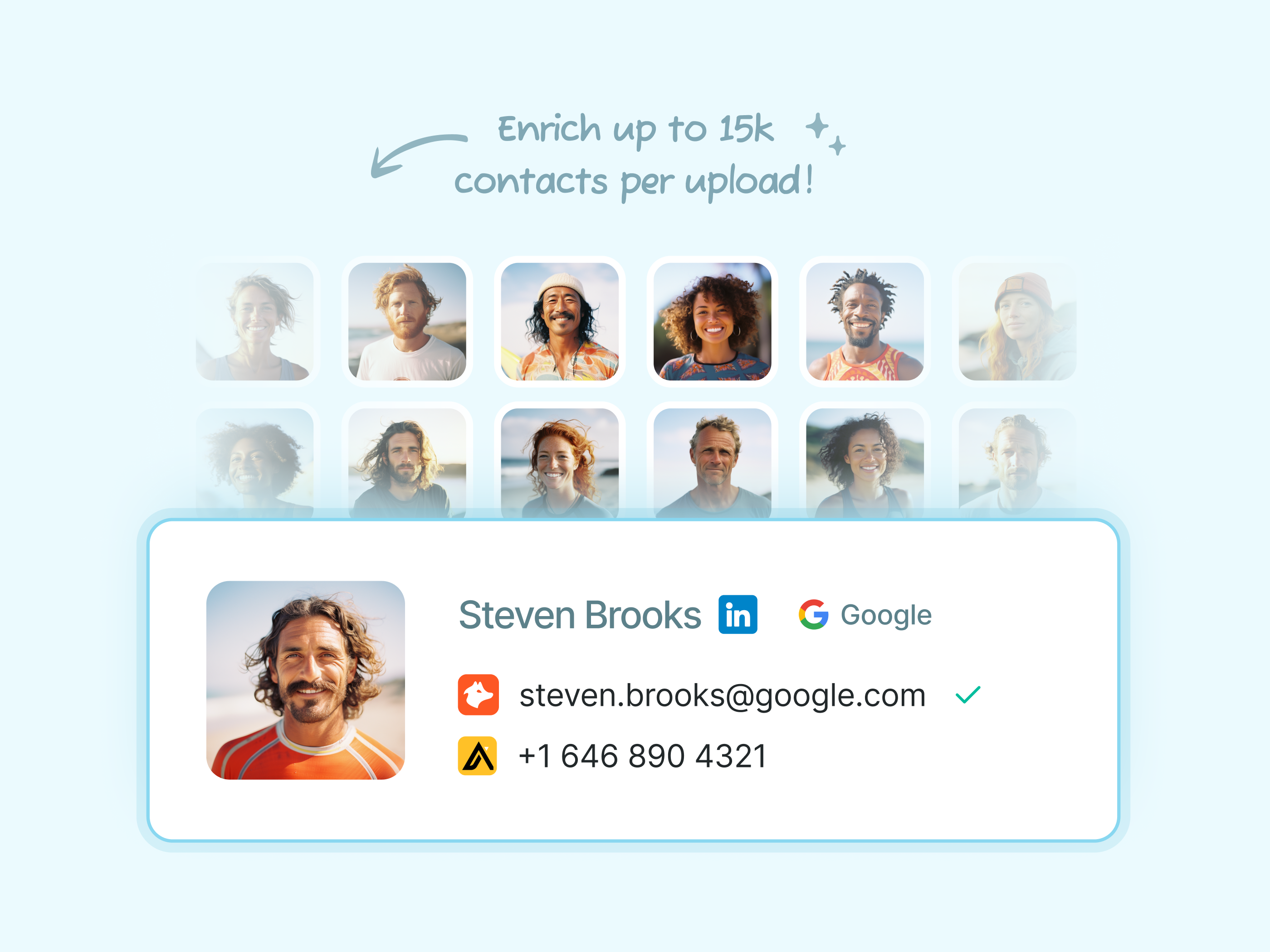 Enrich CSV | Surfe app design b2b crm dashboard saas ui uidesign
