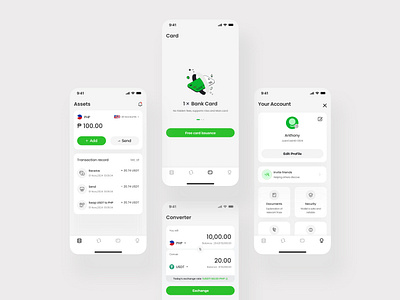 Blockchain wallet tab page app design icon illustration logo ui ux