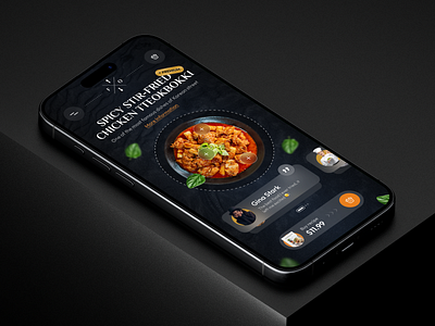 Food Recipe Landing Page 🍛 app design branding check out food food app ios iphone 15 pro landing page minimalism mobile mockup product design product detail recipe responsive ui design ui ux ux design website