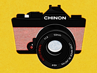 the first - and final camera chinon doodle illustration noise shunte88 vector