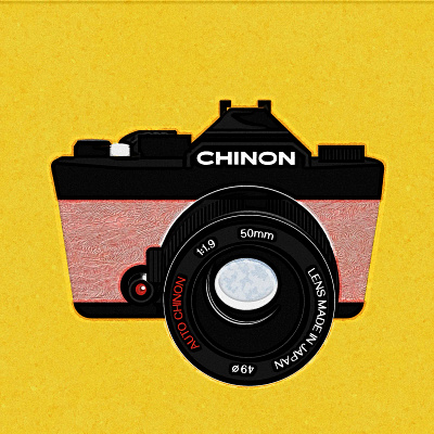 the first - and final camera chinon doodle illustration noise shunte88 vector