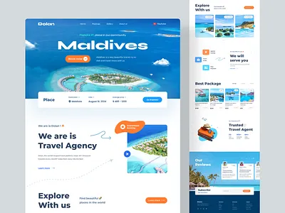 Dolan Travel Agency agency blue book booking destination explore maldives ocean package sea sky summer travel travel agency travel website traveling website agency website travel agency