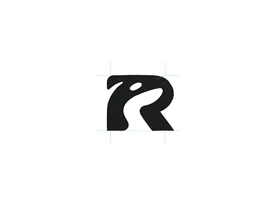 Letter R orca ocean animal typography logo for sale 3d anhdodes animation branding design graphic design illustration logo logo design logo designer logodesign minimalist logo minimalist logo design motion graphics orca logo ui