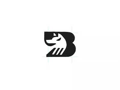 Letter B wolf dog typography logo for sale 3d anhdodes animation branding design graphic design illustration letter b logo logo logo design logo designer logodesign minimalist logo minimalist logo design motion graphics ui wolf logo