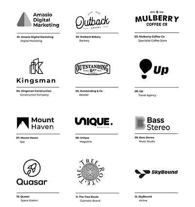 Logofolio Vol. 1 app branding design graphic design illustration logo typography ui ux vector