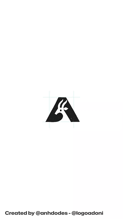 Letter A antelope wild animal typography logo for sale 3d anhdodes animation antelope logo branding design graphic design illustration letter a logo logo logo design logo designer logodesign minimalist logo minimalist logo design motion graphics ui