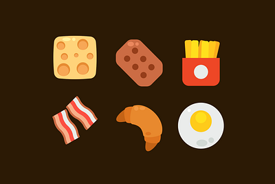 Cute Food Illustration Collection art canva graphic design icon ui