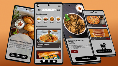 Food Order App Design delivery figma food food order mobile mockup online delivery swiggy templates ui uiux ux zomato