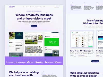 Creative Agency Website Concept agency clean company profile creative creative agency design design studio landing page studio ui ui design ux web web design website