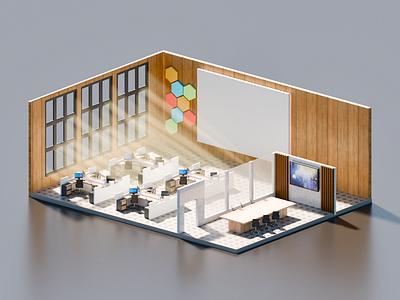 3D Urban Workspace 3d 3d asset 3d element 3d modeling 3d shape blender branding design graphic design illustration interior isometric office room urban workspace work working space workroom workspace workstation