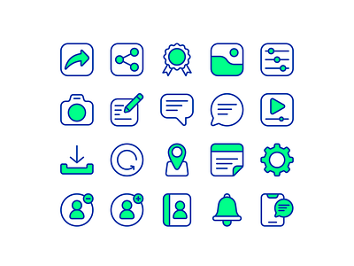 Social Media - Icon Set application developer icon logo